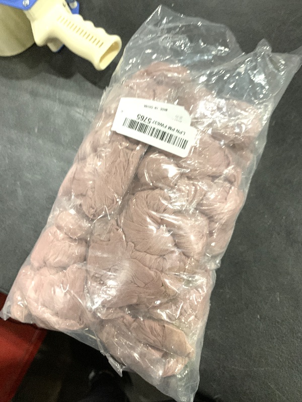 Photo 1 of 10 Pack Dusty Pink Cheesecloth Table Runner 10FT Boho Gauze Fabric Table Runner Vintage Rustic Sheer Runners for Wedding Party Bridal Baby Shower Long Table Decorations