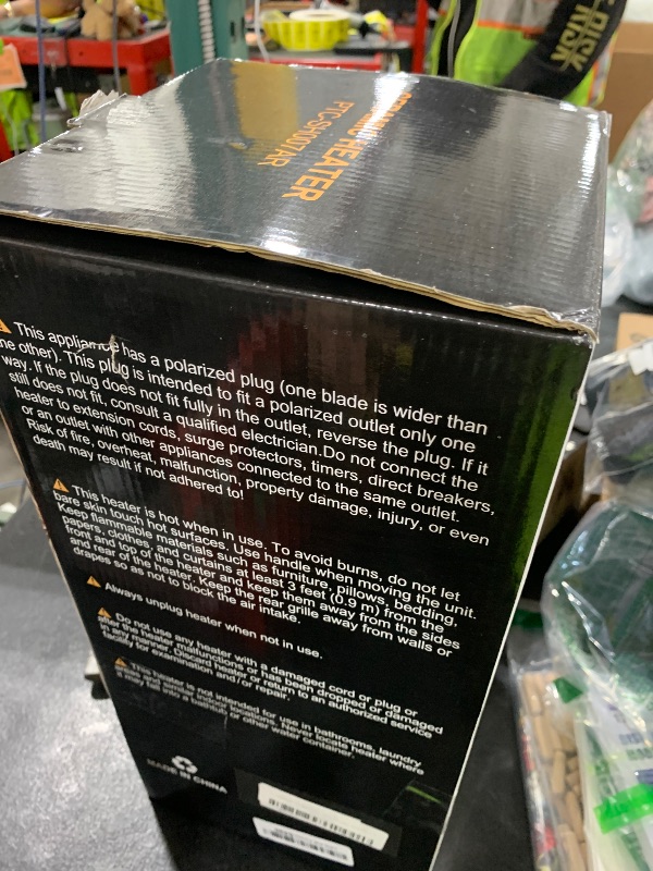 Photo 1 of Space Heater, 1500W Space Heaters Efficient Heating with LED Display, 1-24H Timer, ECO, Multiple Protection, 60° Oscillating Portable Heater Quiet Heating for Garage Home Office Indoor Use