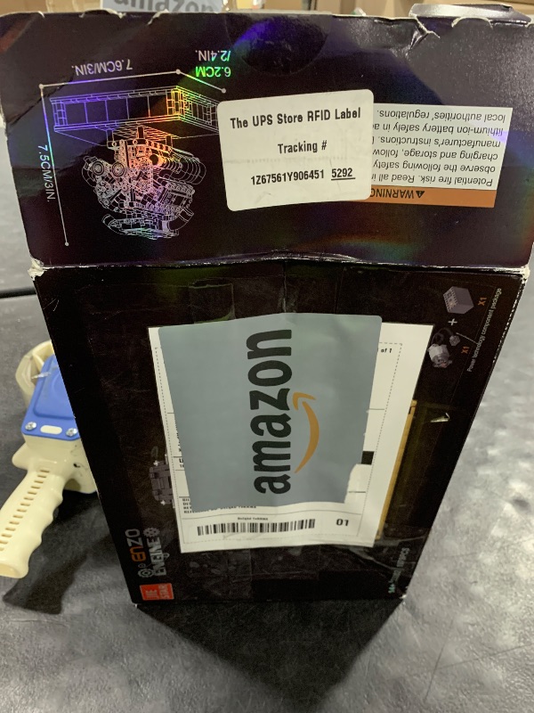 Photo 1 of MOCBURIKU V8 Engine Building Set, Build Your Own Mini V8 Model Engine Kit That Run with Battery and Motor, 8-Cylinder Car Model Engine Building Toys for Adults Kids Age 14+ (1079PCS)