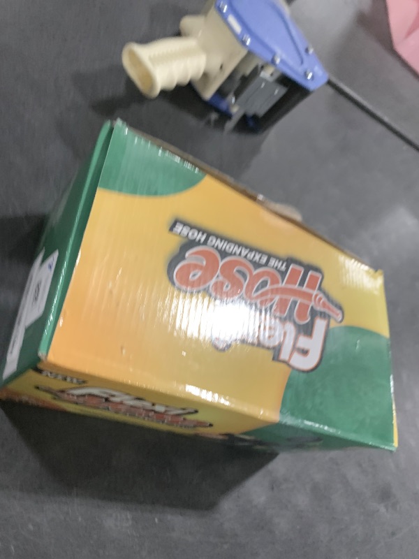 Photo 1 of Flexi Hose Plus Expandable Garden Hose with 8 Function Nozzle, 50FT - Lightweight Retractable Garden Hose, Water Hose - No-Kink Flexibility, 3/4 Inch Solid Brass Fittings Includes Hook & Bag