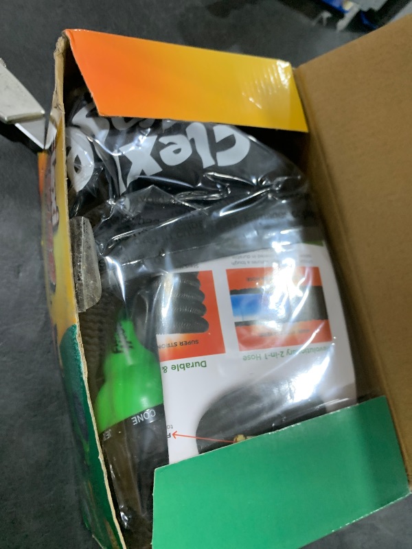 Photo 1 of Flexi Hose Plus Expandable Garden Hose with 8 Function Nozzle, 50FT - Lightweight Retractable Garden Hose, Water Hose - No-Kink Flexibility, 3/4 Inch Solid Brass Fittings Includes Hook & Bag