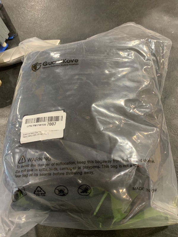 Photo 1 of [Upgraded 1000D Heavy Duty Fabric] 48 Inch Fire Pit Cover Round for 46”- 48” Fire Pit/Tables, Waterproof Tear & Fade Resistant Firepit Cover with Buckle, Drawstring, Air Vent (48”D x 24”H, Black)