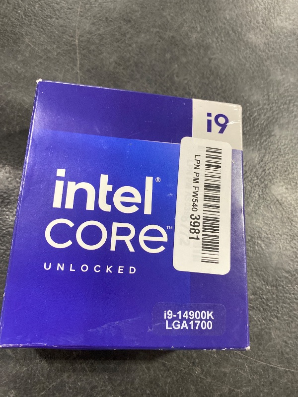 Photo 1 of Intel® Core™ i9-14900K Desktop Processor 24 cores (8 P-cores + 16 E-cores) up to 6.0 GHz