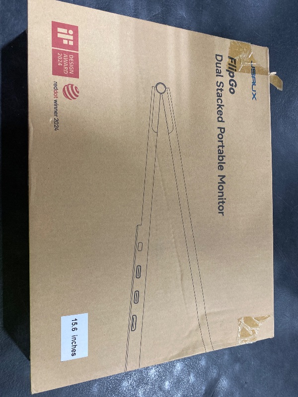 Photo 1 of JSAUX FlipGo Pro 15.6" Dual Portable Monitors, 1080P FHD IPS Dual Screen Monitor, Triple Screen Laptop Monitor Extender for Wins/macOS (Driver Required) with Magnetic Design/Plug & Play/Built-in Hub