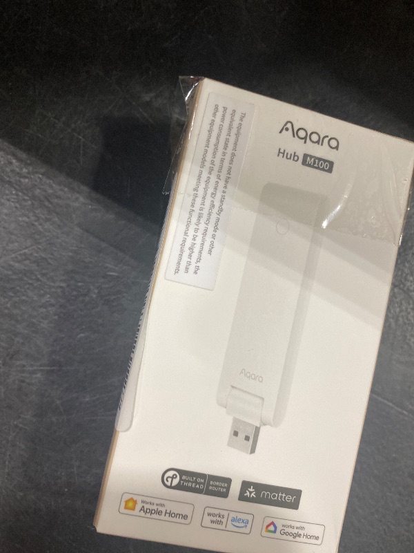 Photo 1 of Aqara Smart Hub M100 for Home Automation, Matter Controller, Thread Border Router, Features Aqara Zigbee (Not Third-Party), Wi-Fi, Supports Amazon Alexa, Apple HomeKit, IFTTT, Home Assistant