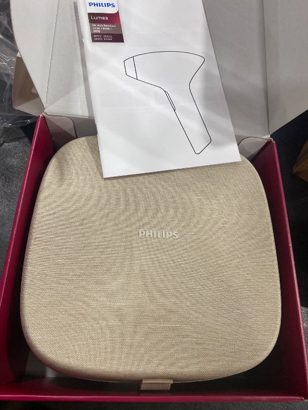Photo 1 of Philips Lumea 9000 Series IPL Hair Removal Device, Visible Permanent Laser Hair Reduction Done at Home, for Women & Men, SenseIQ Technology, 4 Attachments for Body, Face, Bikini & Underarms, BRI984/03