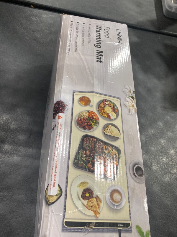 Photo 1 of Extra Large Food Warming Mat with Heat-Resistant Pad, 36X15 Inch, 6 Temperature & 6 Timer Settings, Child Lock Safety, Fits More Dishes for Family Dinners and Parties