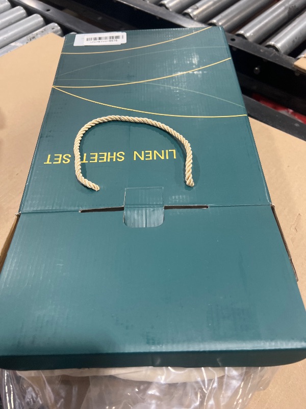 Photo 1 of Shilucheng 100% French Linen Sheets - King Size Bed Sheets, Breathable & Cooling Pure Linen Sheets,Soft Durable and Tear Resistant -16 Inch Deep Pocket - 4Pcs (Linen, King)