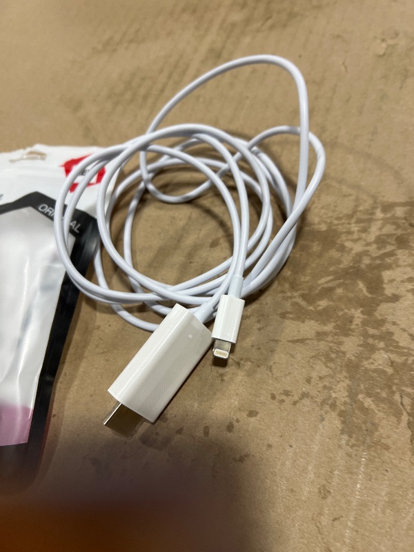 Photo 1 of [Apple MFi Certified] Lightning to HDMI Adapter, HDMI Cable for iPhone to TV, 1080P HD Video & Audio Sync Screen Converter, Compatible with iPhone/iPad/iPod to TV/Projector/Monitor (6.6ft,White)