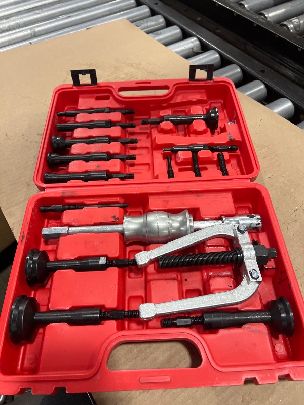 Photo 1 of 
16PCS Blind Hole Pilot Bearing Internal Extractor Puller W/Slide Hammer Removal Tool Kit