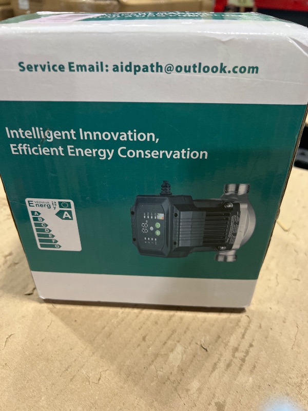 Photo 1 of AIDPATH 10.1 GPM 1/16 HP Smart Hot Water Circulation/Recirculating Pump with Constant & Variable Speed Operation for Hydronic Heating/Domestic Hot Water Recirculation System, Fits 1" 3/4" 1/2"NPT Pipe