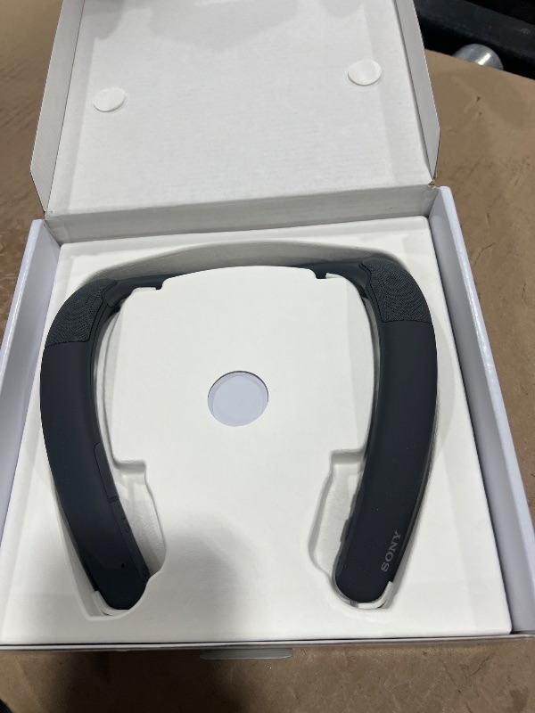 Photo 1 of Sony SRS-NB10 Wireless Neckband Bluetooth Speaker Comfortable and Lightweight with Technology to Work from Home, Built-in mic, 20 Hours of Battery Life, and IPX4 Splash-Resistant- Charcoal Gray