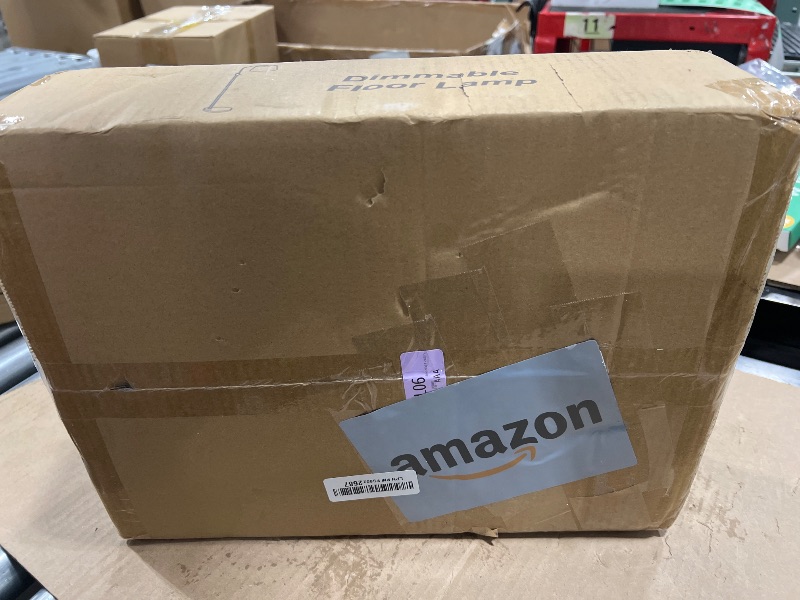 Photo 1 of ?Upgraded? Dimmable Floor Lamp, 1000 Lumens LED Edison Bulb Included, Arc Floor Lamps for Living Room Modern Standing Lamp with Linen Shade, Tall Lamp for Bedroom Office Dining Room- Black