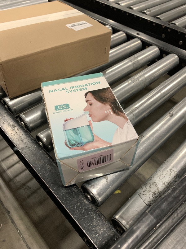 Photo 1 of *********READ CLERK NOTES*********
Nasal Irrigation System, Nasal Care, Sinus Rinse Machine, Nasal Rinse Machine, Nasal Cleaner with Auto Waste Collection Function for Sinus, Runny Nose, Nasal Congestion Turquoise