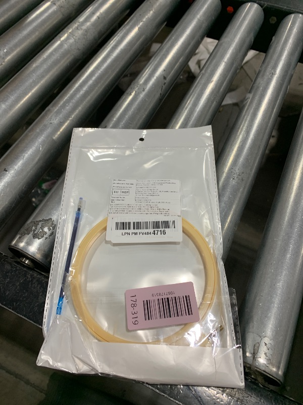 Photo 1 of 1 Set Embroidery Kit for Beginners – DIY Needlework Craft Gift with Pre-Stamped Patterns, Hoop, Needles, Threads & Instructions, Rose