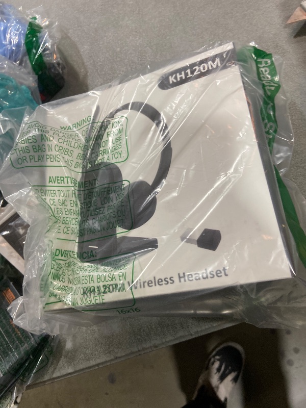 Photo 1 of (2025 Upgraded) Wireless Headset with Mic for Work, Bluetooth Headset with Noise Canceling Microphone with Dongle, Charging Base & Mic Mute, Wireless Headphones for Work from Home/PC/Computer