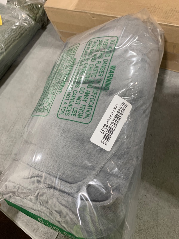 Photo 1 of 1 MIDDLE ONE Round Cylinder Bolster Pillow with Removable Velvet Cover, Tube Roll Cervical Pillow for Head, Neck, Back and Legs Support, 13" x 6", Grey