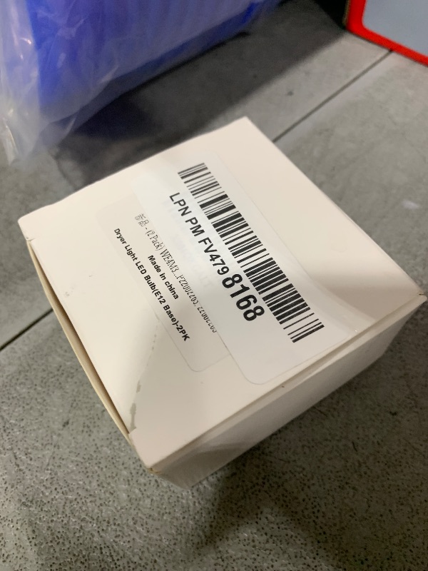 Photo 1 of (2 Pack) WE4M305 WE05X20431 Dryer Light Bulb (E12 Base LED Bulb) fits for Whirlpool GE Hotpoint Dryer Bulb-Replace WE04X0718, WE4X718, WE04M0305, 22002263, 1063664