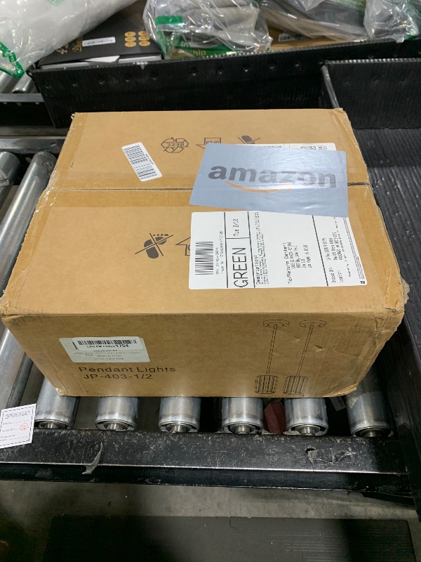 Photo 1 of **MAJOR DAMAGE** SOLD FOR PARTS** zhllmq Black Pendant Lighting Modern Pendant Light Mini Crystal Chandeliers,Adjustable Pendant Light Fixture for Kitchen Island Dinning Room Corridor Bedroom(Black 2-Pack)