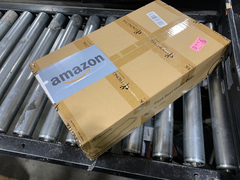 Photo 1 of StrongTek Ergonomic Wood Foot Rest for Enhanced Circulation & Comfort, 350lbs Capacity, Rocker Balance Board for Standing Desks, Non-Slip, No Assembly, 18" Wide - Ideal for Office/Home