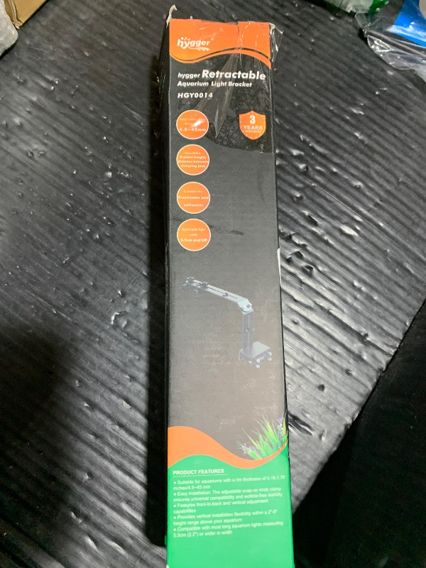 Photo 1 of hygger Aquarium Light Riser Fits 957 978 999 918, Universal Fish Tank Light Holder Adjustable Led Aquarium Light Mounting Bracket, Sturdy Aluminum Ultra Wide Base1.7''