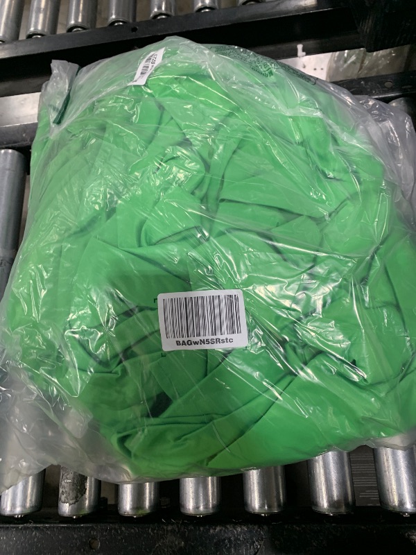 Photo 1 of 10X20ft Large Green Screen Backdrop for Photography, LCUIRC Two Rod Pocket Chromakey Collapsible Green Polyester Curtain with 4 Clamps for Photography, Zoom Meeting and Game Live Steaming