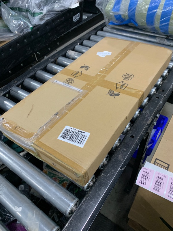 Photo 1 of Matven LED Modern Linear Pendant Lights, Dimmable LED Hanging Chandelier Fit Dining Room Kitchen Island, 3000K-6000K with Remote Contro Bright Light Fixture (Black, 47.2IN)