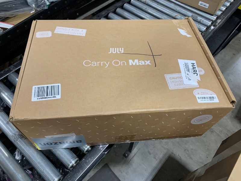 Photo 1 of July Carry On Max Expandable - 24" Airline Approved Carry On Luggage with Travel Tote, Rolling Suitcase for Men & Women - TSA Lock Spinner Suitcase, Silent Wheels, Expansion Zip - Dark Brown