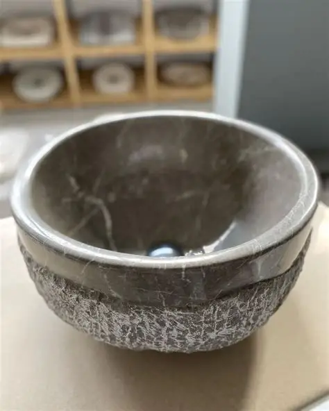 Photo 1 of GREY MARBLE VESSEL SINK