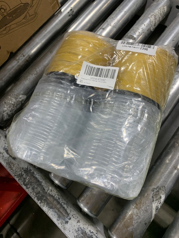 Photo 1 of 100 PCS Aluminum Foil Cups with Lids, 8 oz Disposable Ramekins for Baking Serving, Round Foil Containers with Clear Lids for Cupcakes, Desserts, Pudding, Muffins, Party, Holiday Events