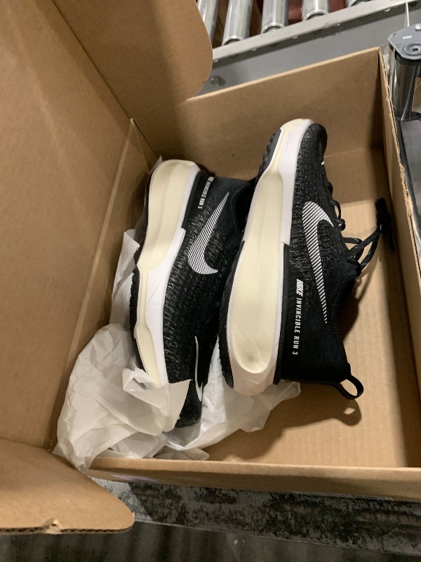 Photo 1 of Nike Invincible 3 Men's Road Running Shoes (Extra Wide) (FN1187-001, Black/Coconut Milk/Bright Crimson) Size 7