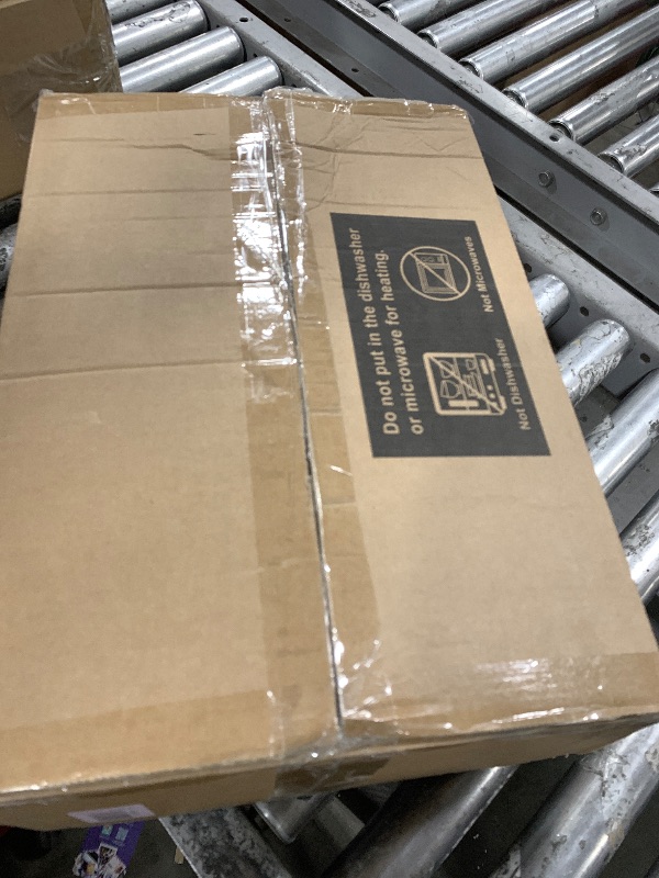 Photo 1 of Goodluck 352 Piece Gold Dinnerware Set for 50 Guests, Thanksgiving Square Plastic Plates with Gold Trim, Include: 100 Plastic Plates, 50 Rolled Napkins, 50 Cups, 50 Cutlery Set and 2 Tablecloth