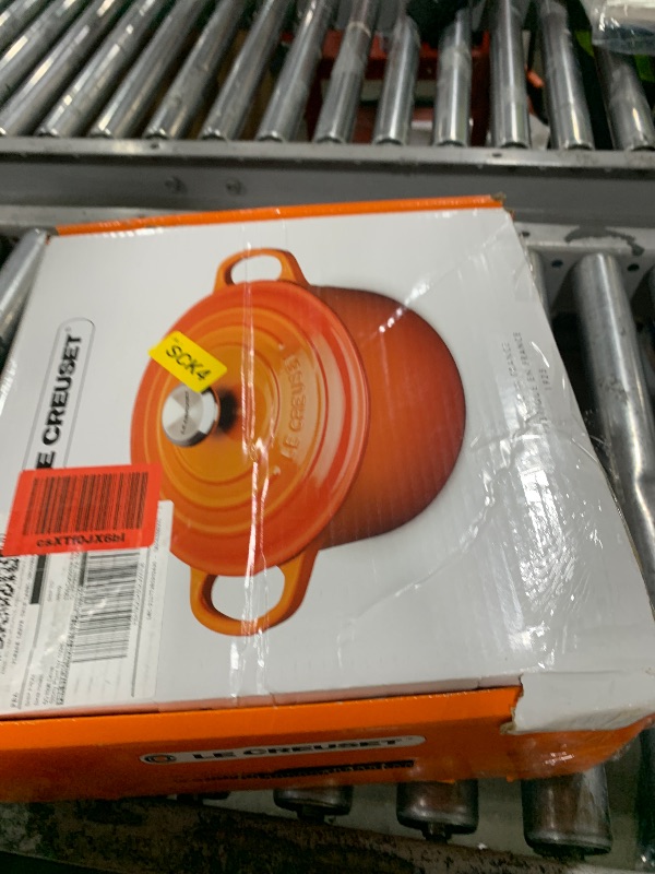 Photo 1 of Le Creuset Enameled Cast Iron Signature Round Dutch Oven, 7.25 qt., Flame