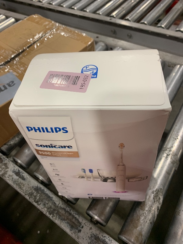 Photo 1 of Philips Sonicare DiamondClean Smart 9500 Electric Toothbrush, Sonic Toothbrush with App, Pressure Sensor, Brush Head Detection, 5 Brushing Modes and 3 Intensity Levels, White, Model HX9923/01