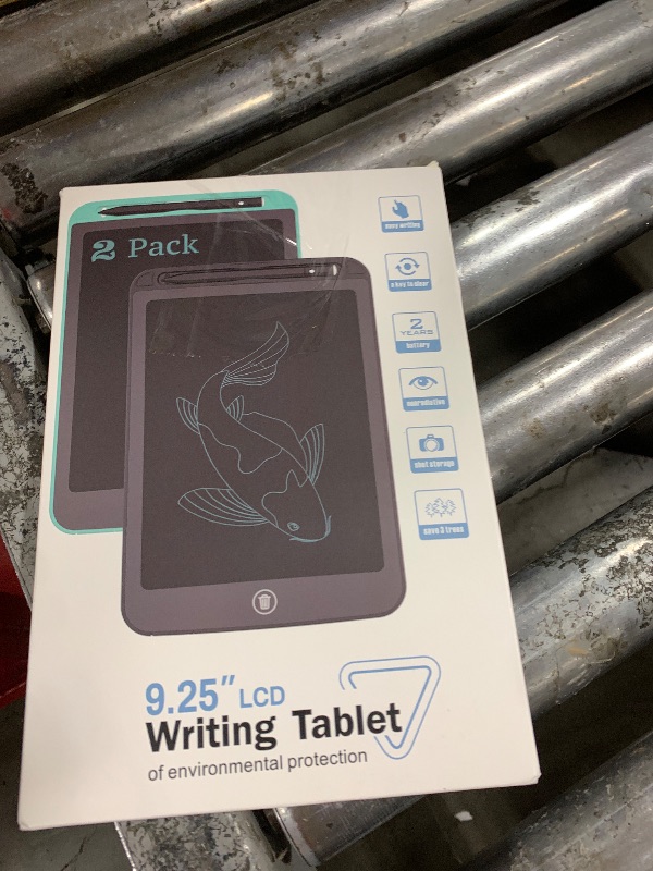 Photo 1 of [2 Pack] TIQUS 9.25 Inch LCD Writing Tablet Pad Ewriter Electronic Board and MeMO Notes for and Adults at Home School and Office Middle Stylus [Black]