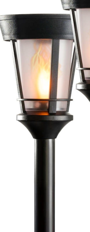 Photo 1 of **1 PIECE ONLY** INCOMPLETE** FoxFlame Classic Solar Path Torch - Elegant Flickering Flame Effect with Patented LED,IP65 Waterproof,Solar-Powered Lighting for Garden,Yard, and Landscape Ambiance Easy Stake Installation (1 Pack)