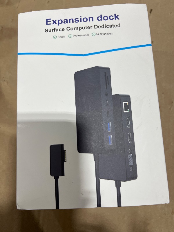 Photo 1 of New Docking Station Dual HDMI+VGA Compatible with Surface Pro 12/11/10/9/8/X/7/6/5/4/3,Surface Laptop 7/6/5/4/3/2/1,Surface Surface Go 4/3/2/1, and Surface Book 3/2/1