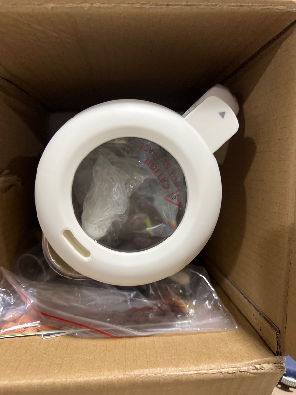 Photo 1 of KIDISLE Automatic Nut Milk Maker, 20oz Homemade Almond, Oat, Coconut, Soy, Plant Based Milks and Non-Dairy Beverages with Delay Start/Keep Warm/Self-Cleaning/Boil Water, White