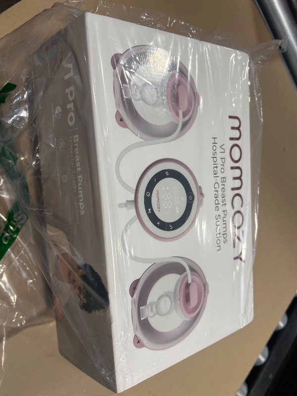 Photo 1 of Momcozy Breast Pump V1 Pro Hospital-Grade, Hands-Free & Portable Wearable Pump, Upgraded Electric Pump with 3 Fine-Tuned Rhythms|15 Levels, Come with Leak-Proof DoubleFit Flange, Cozy Red.