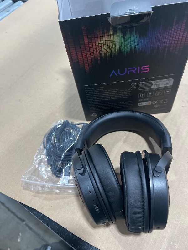 Photo 1 of Rumoon 2.4GHz Wireless Headphones for Bass Guitar, 20ms Low Latency, Wireless Over Ear Headphones with 6.35mm & 3.5mm Jack for Studio Monitor & Mixing DJ AMP Keyboard, Pure Black