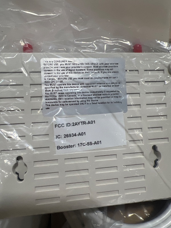 Photo 1 of Cell Phone Booster for Home, Up to 6000 Sq.Ft,Cell Phone Signal Booster with 2 Indoor Antennas for Band 66/2/4/5/12/17/13/25