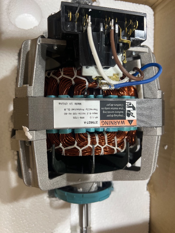 Photo 1 of 0EM 279827 Dryer Drive Motor with Pulley (Upgraded Blower Shaft Length) by puxyblue Compatible with MayTag Kitchenaid Kenmore Whirlpool Dryer Motor - Replaces AP3094245, EAP334304, PS334304,W10194250