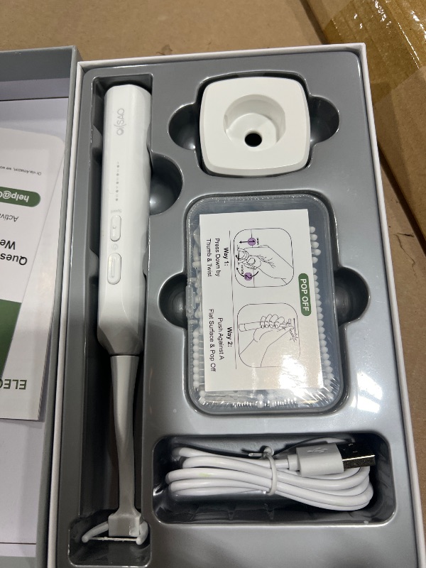 Photo 1 of OILSAO Electric Flosser for Teeth, Water Flosser Alternative with 5 Speeds + 54 Refill Heads, 5X Cleaning & 60 Day Battery Life, Oscillation Gliding for Sensitive Gum Care, Dentist Recommended -White