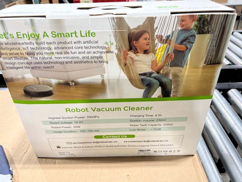 Photo 1 of UMMUND Robot Vacuum and Mop Combo, 2 in 1 Mopping Robotic Vacuum Cleaner with Schedule, Wi-Fi/App/Remote, Strong Suction, Self-Charging, Slim, Ideal for Hard Floor, Pet Hair, Low-Pile Carpet