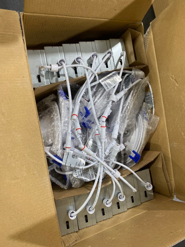 Photo 1 of Adetu 4 inch Gimbal Led Recessed Lights, 360°+90° Adjustable Directional Recessed Lighting, 2700K/3000K/3500K/4000K/5000K Dimmable Retrofit Eyeball Can Lights with Jbox, ETL(White,12 Pack)