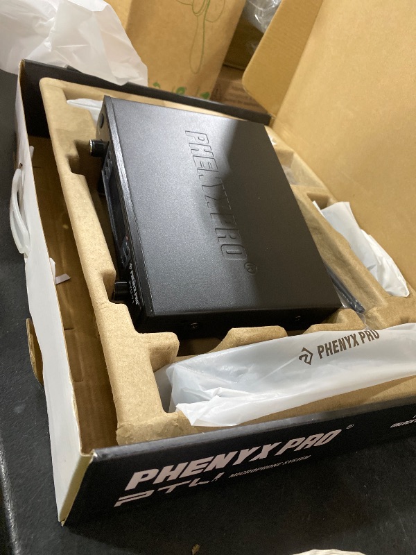 Photo 1 of Phenyx Pro Wireless Microphone System, Dual Wireless Mics,w/ 2 Handhelds, Auto Scan,2x100 UHF Frequencies,328ft Range,Dynamic Microphone for Singing, Karaoke, Church(PTU-71-2H)