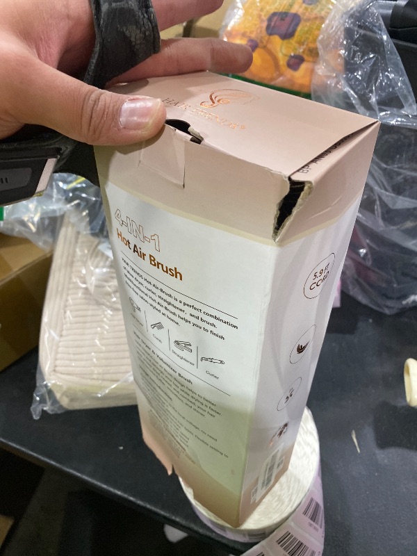 Photo 1 of 1.5 Inch Barrel (2.8’’ Plus Bristles) Dual Voltage(110~250V) Round Brush Blow Dryer, Hair Dryer Brush with European Plug Adapter, 4-in-1 Negative Ionic One Step Volumizer Dryer