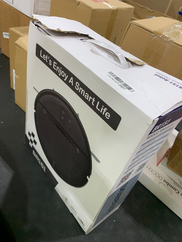 Photo 1 of Robot Vacuum and Mop Combo, 2-in-1 Mopping Robot Vacuum Cleaner with 2300Pa Suction, 2.87'' Slim Design, Wi-Fi/App/Voice Control, 3D Obstacle Avoidance&Self-Charging for Hard Floors, Carpets, Pet Hair