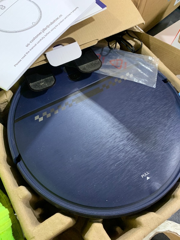 Photo 1 of Robot Vacuum and Mop Combo, 2-in-1 Mopping Robot Vacuum Cleaner with 2300Pa Suction, 2.87'' Slim Design, Wi-Fi/App/Voice Control, 3D Obstacle Avoidance&Self-Charging for Hard Floors, Carpets, Pet Hair