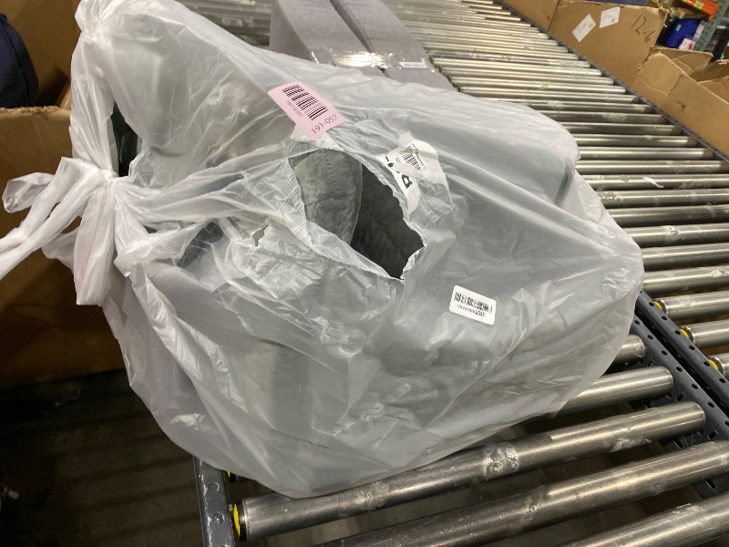 Photo 1 of INDYBUD Dog Car Seat for Small/Medium Dogs up to 35 lbs, Memory Foam Pet Booster Seat with Detachable Washable Cover, Portable Pet Bed for Cars with Safety Belts and Storage Pockets(Grey, Medium)